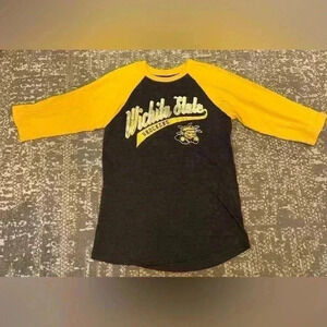 Lot of 2 Women’s Wichita State Shockers shirts size Small color Black and Gold